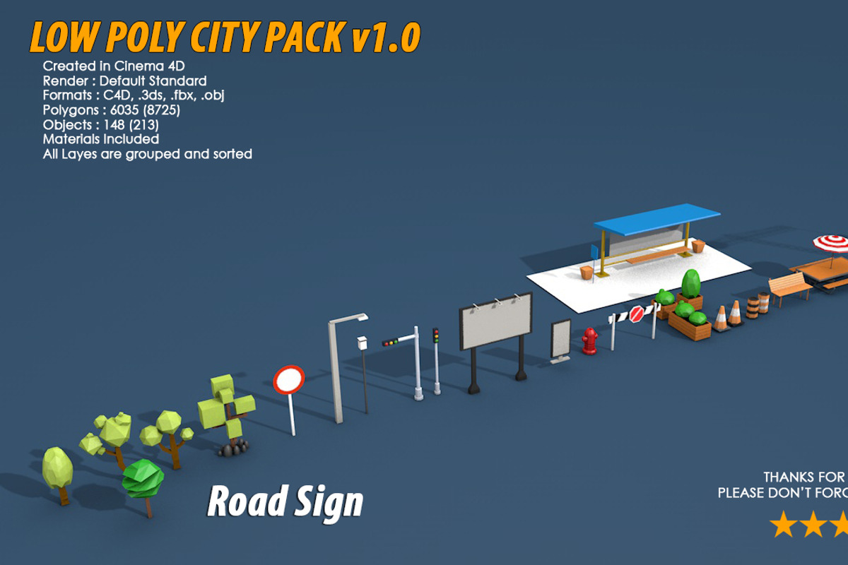 Low Poly City Pack 1, an Architecture 3D Model by multimedia4ds (Photo 40 of 40)