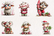 Whimsical Christmas in July Animals, a Seasonal Illustration by CreationArt (Thumbnail 2 of 6)