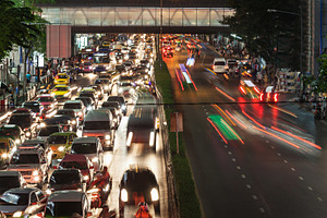 Traffic jam, a Photo by saiko3p