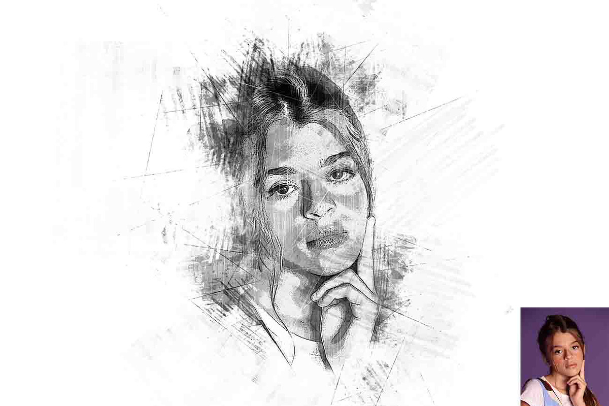 Faster Sketch Effect Ps Action, an Action Add-On by Studio Retouch (Photo 19 of 34)