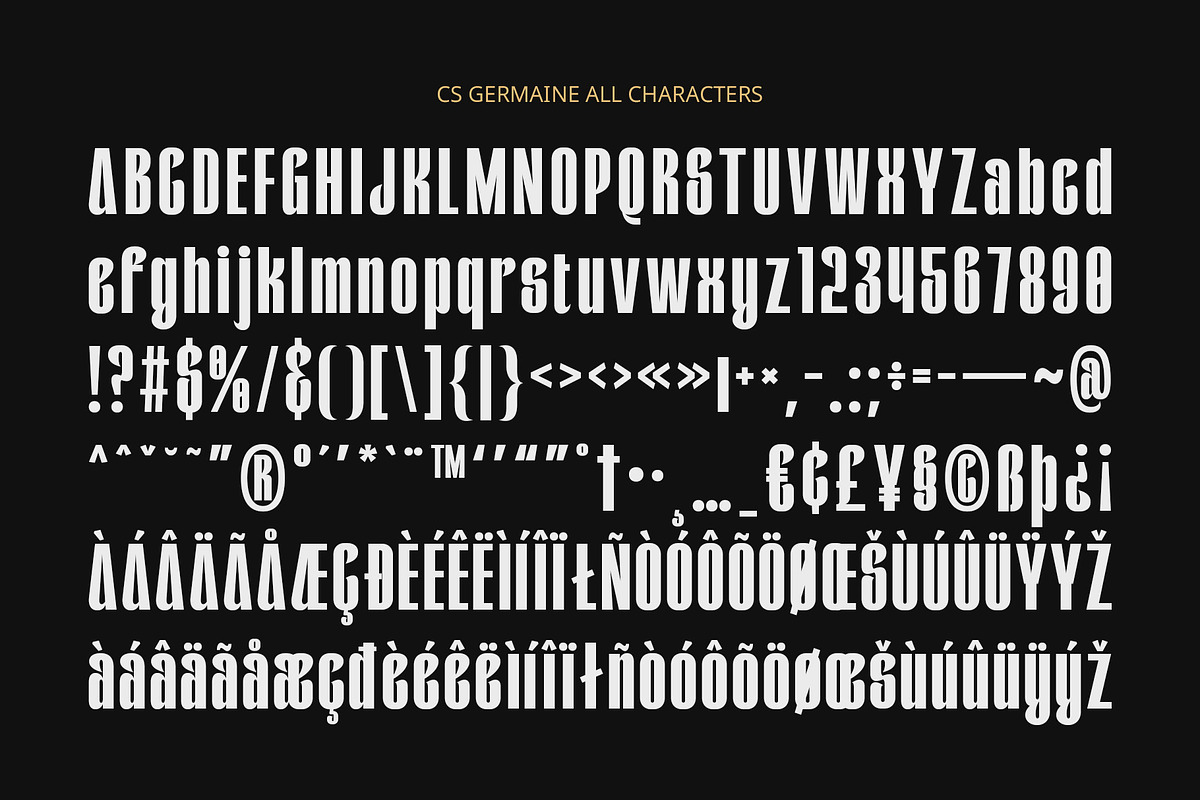 CS Germaine – Condensed Font, a Sans Serif Font by Craft Supply Co. (Photo 8 of 8)