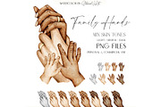 My Family Hands Dad Mom and 2Kids, a Person Illustration by EkaterinaViArt (Thumbnail 1 of 6)