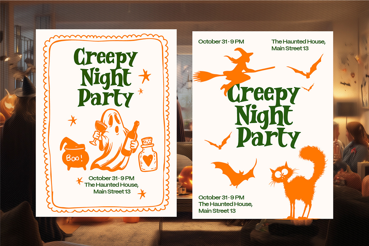 Spooky Halloween Clipart Bundle, a Graphic by The Layered Art (Photo 4 of 4)
