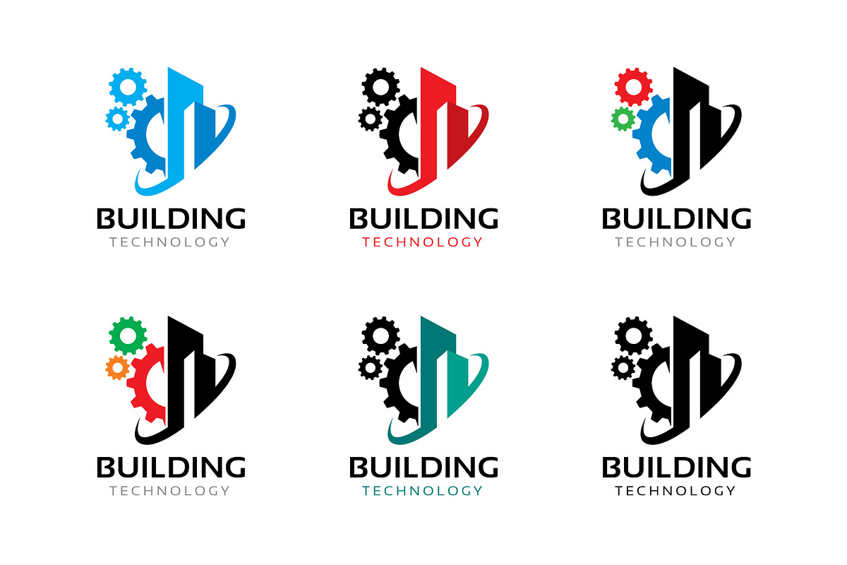 Building Tech Logo Template, a Branding & Logo Template by gunaonedesign