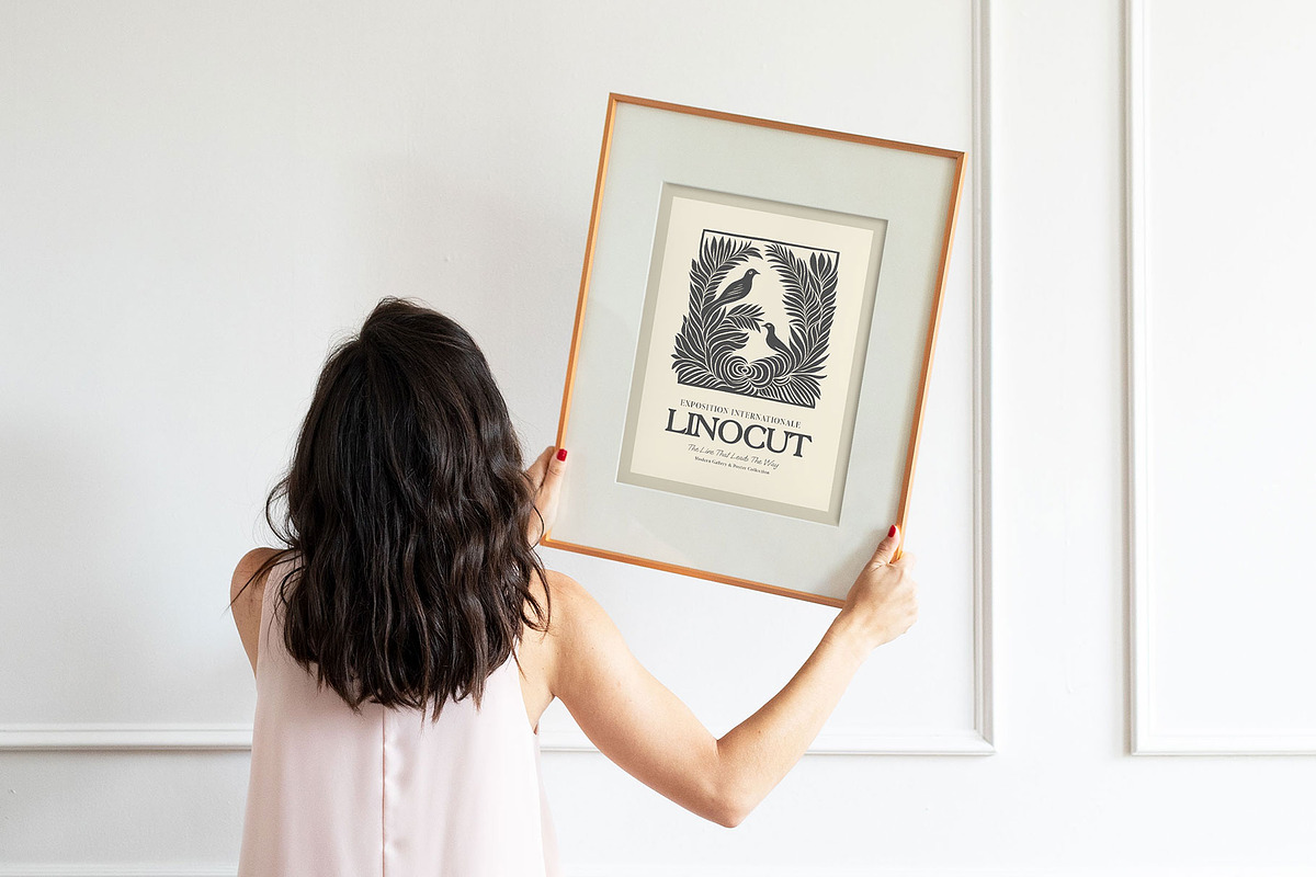Linocut | Poster Builder, an Object Graphic by KetteCreate (Photo 8 of 14)