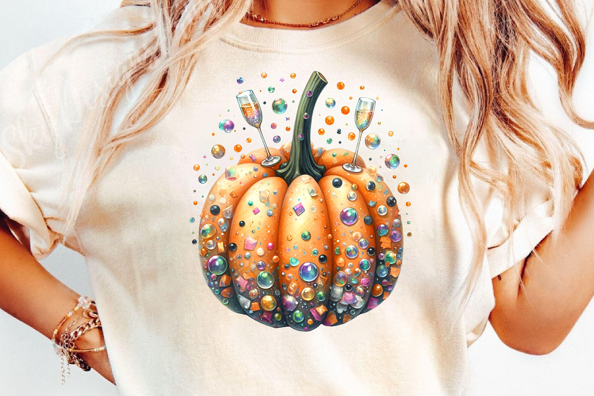 Happy New Year Halloween Clipart, an Illustration by DreamCafeArt (Photo 8 of 8)