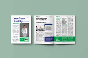 Healthy Simple Theme Newsletter, a Brochure Template by UICreative (Thumbnail 4 of 5)