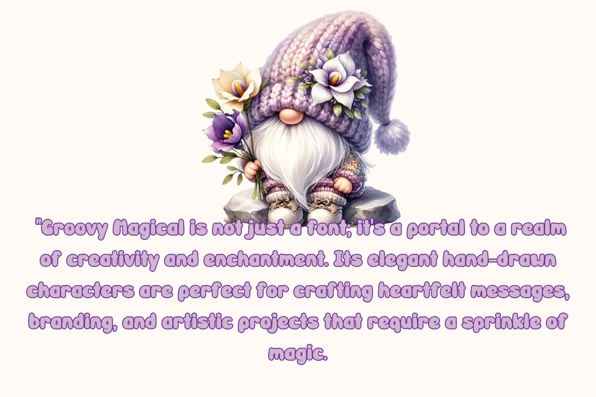 Groovy Magical - Handwritting, a Handwritten Font by Charmingbear59.design (Photo 3 of 5)