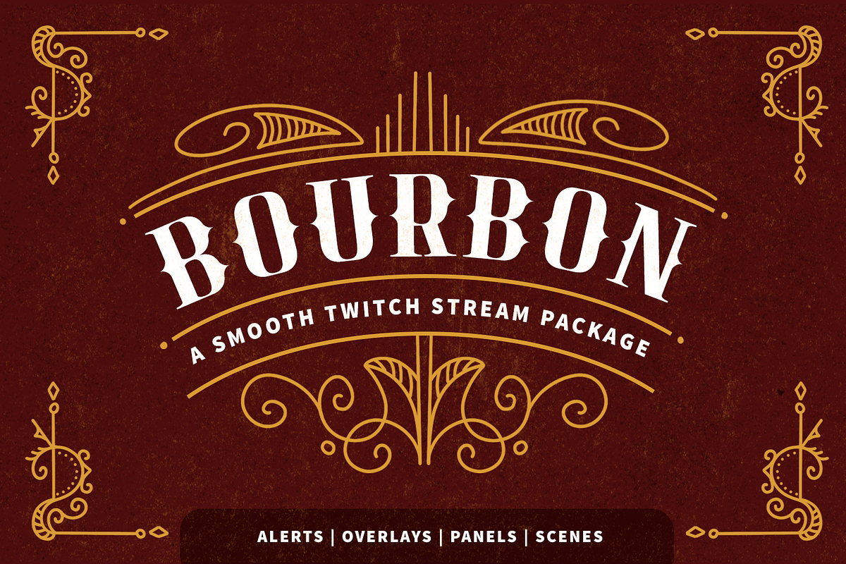 Bourbon | Twitch Stream Bundle, a Social Media Template by Hues of Hodges (Photo 1 of 6)