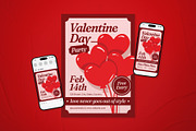 Valentine Day Party Event Flyer Set, a Flyer Template by The Good Store (Thumbnail 1 of 2)