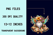 Flower Girl Gnomes  Sublimation Clip, an Illustration by SVGArt (Thumbnail 4 of 7)