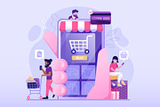 Online Shopping Web Illustrations, a Person Illustration by Alex Krugli (Thumbnail 8 of 14)