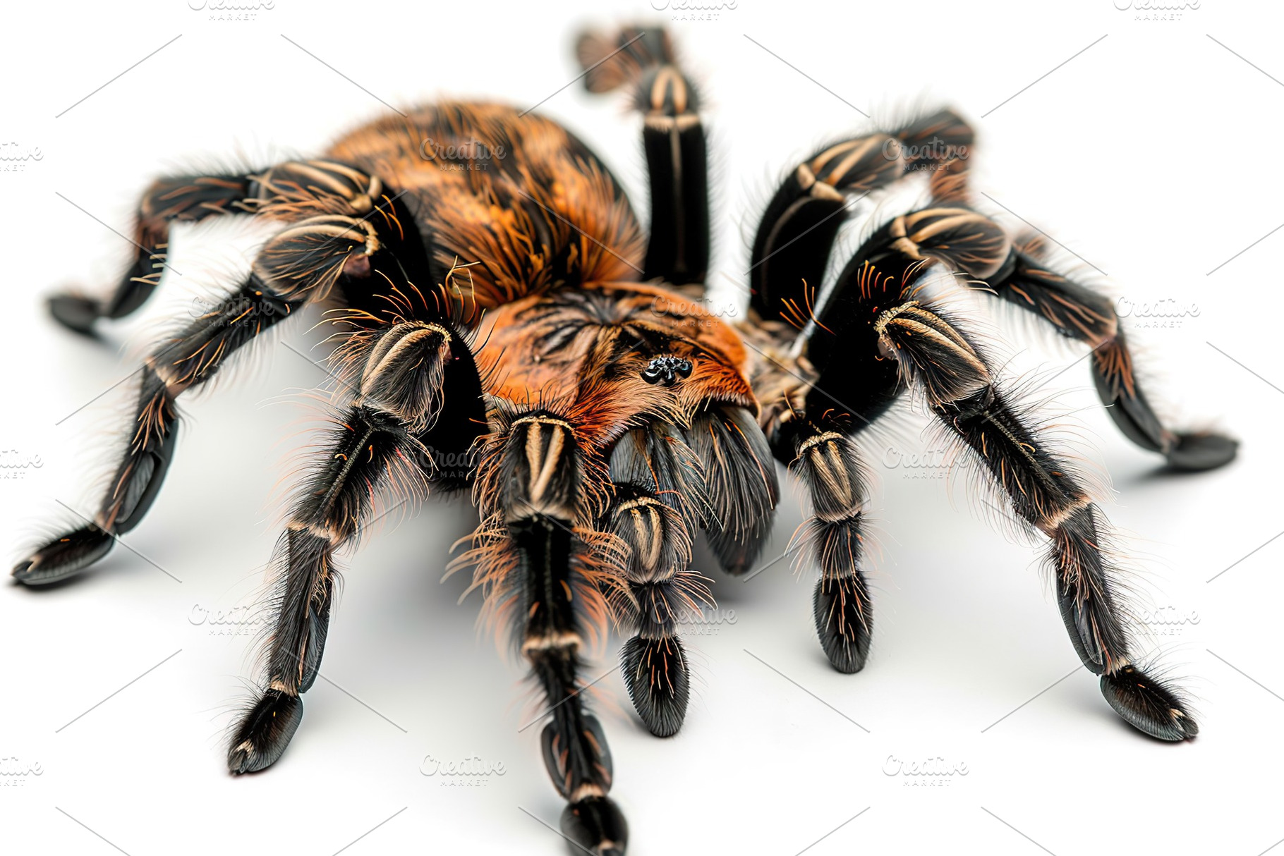 Big tarantula spider isolated on white background, an Animal Photo by AlyaAnd