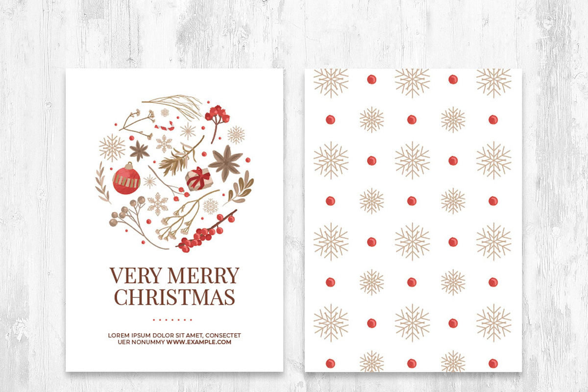 Christmas Greeting Card Templates, a Card Template by BrandPacks (Photo 8 of 11)