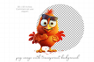 Funny Chicken Clipart