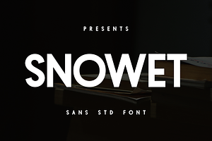 Snowet - Std Sans Font