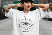 Hibiscus Line Art Illustration, a Decorative Illustration by Kusumaillustration (Thumbnail 4 of 6)