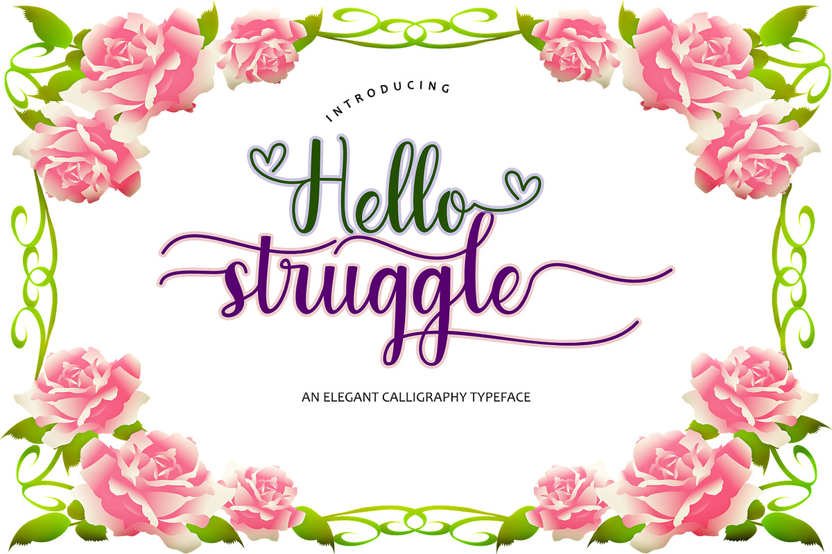Hello Struggle, a Script Font by Jackgridden (Photo 7 of 13)