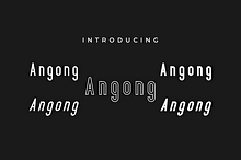 Angong Font 5 Type