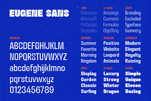 Eugene Sans Fonts Family