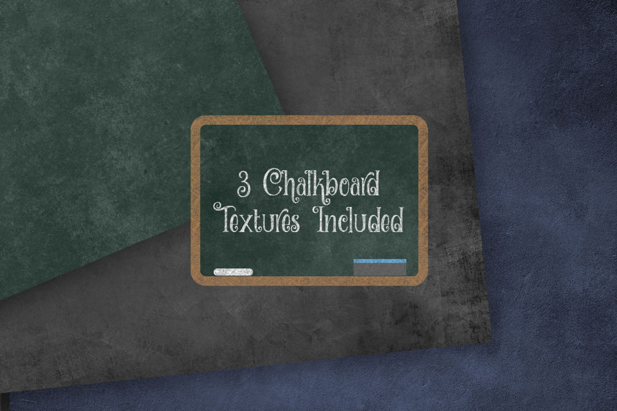 Chalkboard School Clip Art, an Education Illustration by Digital Curio
