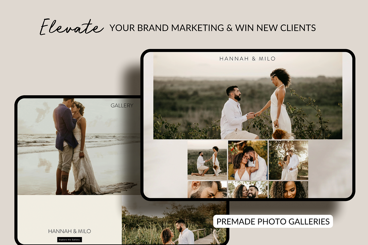 Wedding Photographer Website WIX, a Wix Template by Warmsoulgallery (Photo 7 of 10)