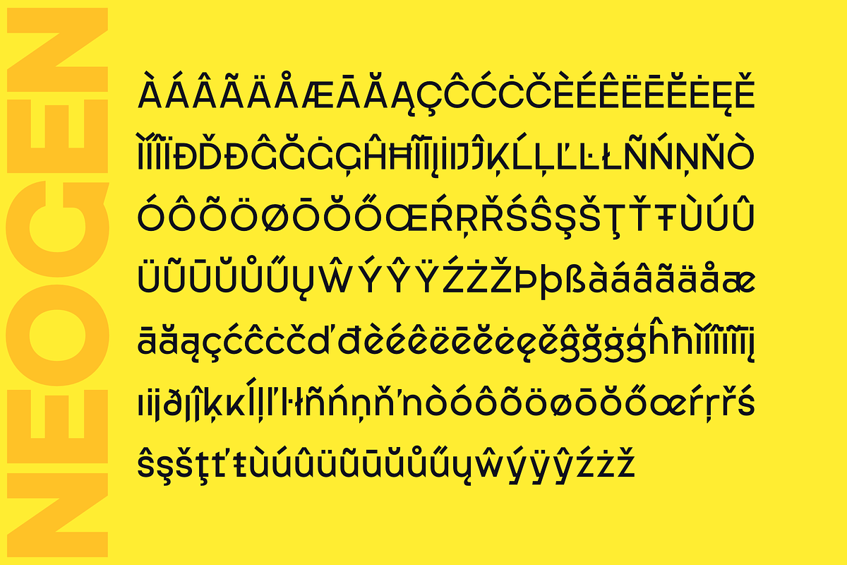 Neogen - Elegant Geometric Typeface, a Sans Serif Font by Sign Studio (Photo 15 of 15)