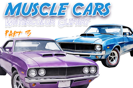 Muscle Cars  Clipart Part 3