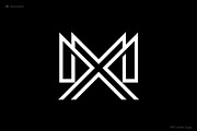 Modern Minimalist MX Monogram Logo, a Branding & Logo Template by Advateik ™ (Thumbnail 1 of 3)