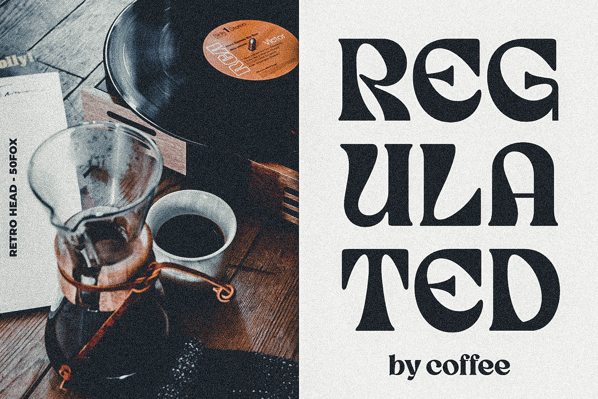 Retro Head Classy Retro Typeface, a Serif Font by 50Fox (Photo 11 of 18)