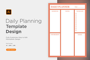 Daily Planner Sheet Design -18