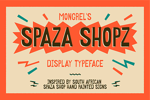 SPAZA SHOPZ - Display Font