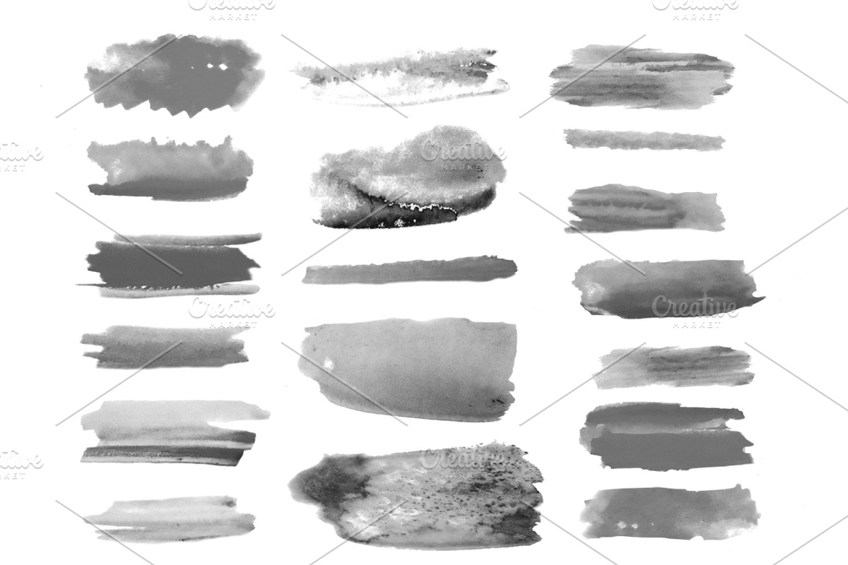 Watercolor brushes set., a Brush Add-On by redstudio (Photo 3 of 8)