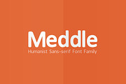 Meddle Sans-serif Font Family, a Sans Serif Font by Medialoot (Thumbnail 1 of 5)