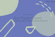 26 Sea Foam Green / Mint PNG - SALE, a Texture Illustration by Tubigan Art (Thumbnail 4 of 5)