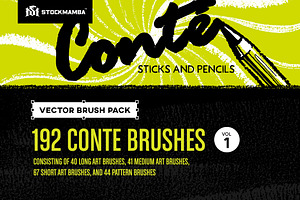 Conté Vector Brush Pack