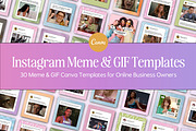 Canva Instagram Meme & GIF Templates, a Social Media Template by Fallon Gerst (Thumbnail 1 of 11)