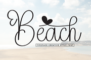 Beach | Script Font, a Handwritten Font by Scratchones (Thumbnail 1 of 9)