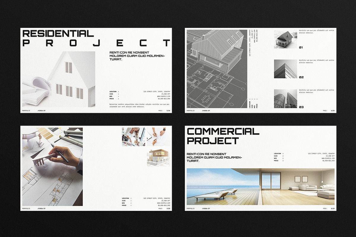 Architectural Portfolio Presentation, a Presentation Template by E-Type (Photo 3 of 6)