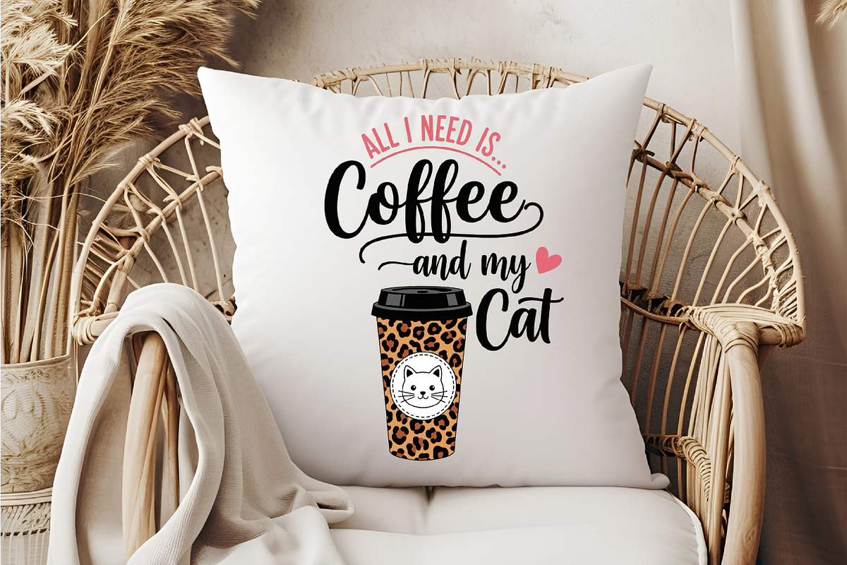 Coffee And My Cat PNG, an Illustration by DreamCafeArt (Photo 6 of 6)