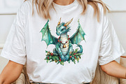 Fairy Christmas Dragon Clipart, an Illustration by CraftArtStudio (Thumbnail 4 of 6)