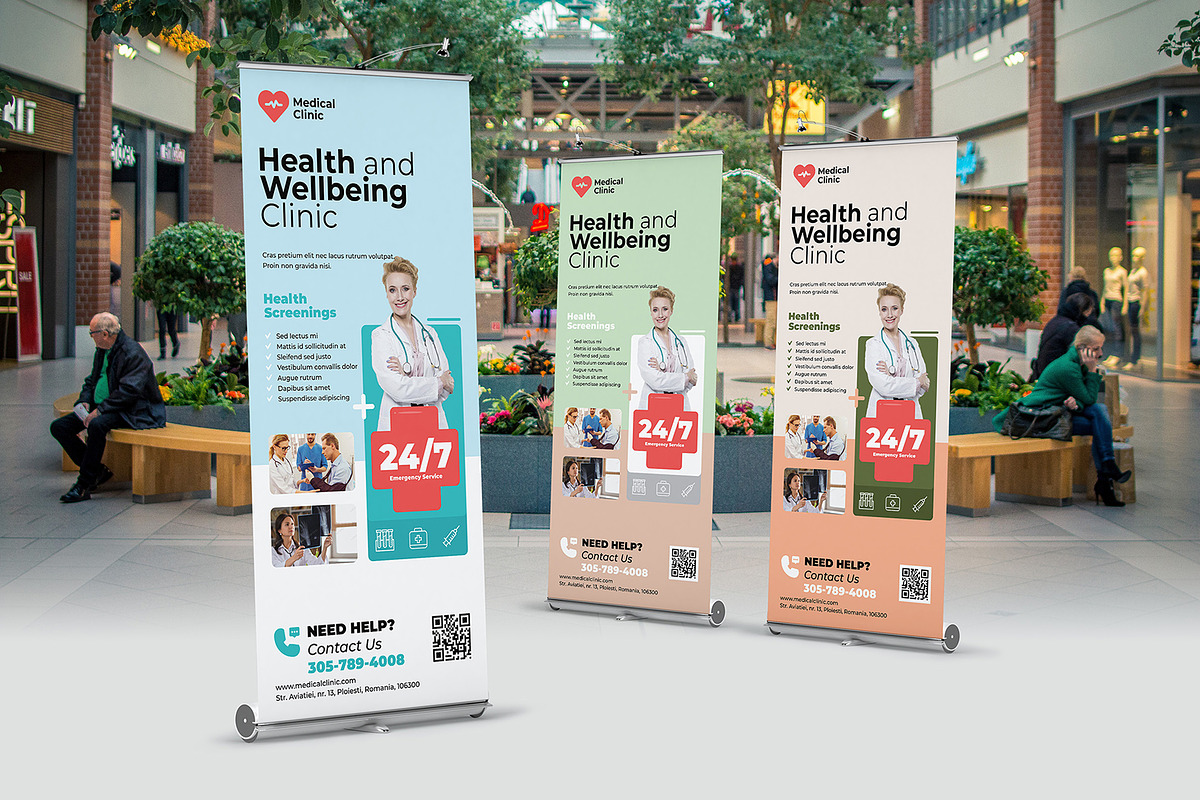 Healthcare Roll-Up Banner, a Flyer Template by floringheorghe (Photo 1 of 4)