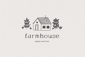Farmhouse serif font