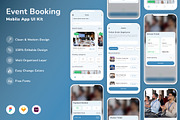 Event Booking Mobile App UI Kit, an UI Kit Template by Betush (Thumbnail 3 of 3)