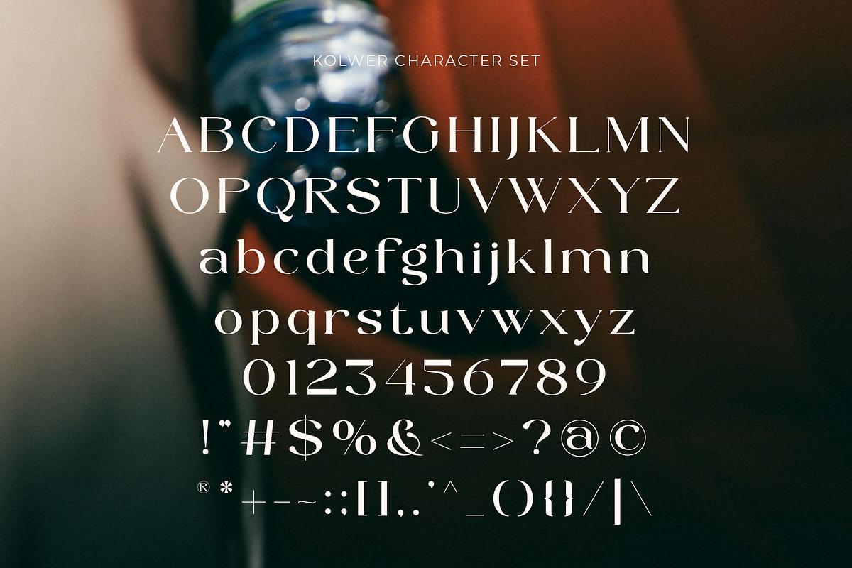 Kolwer - Staylish Serif Font, a Serif Font by Muflieart (Photo 7 of 10)