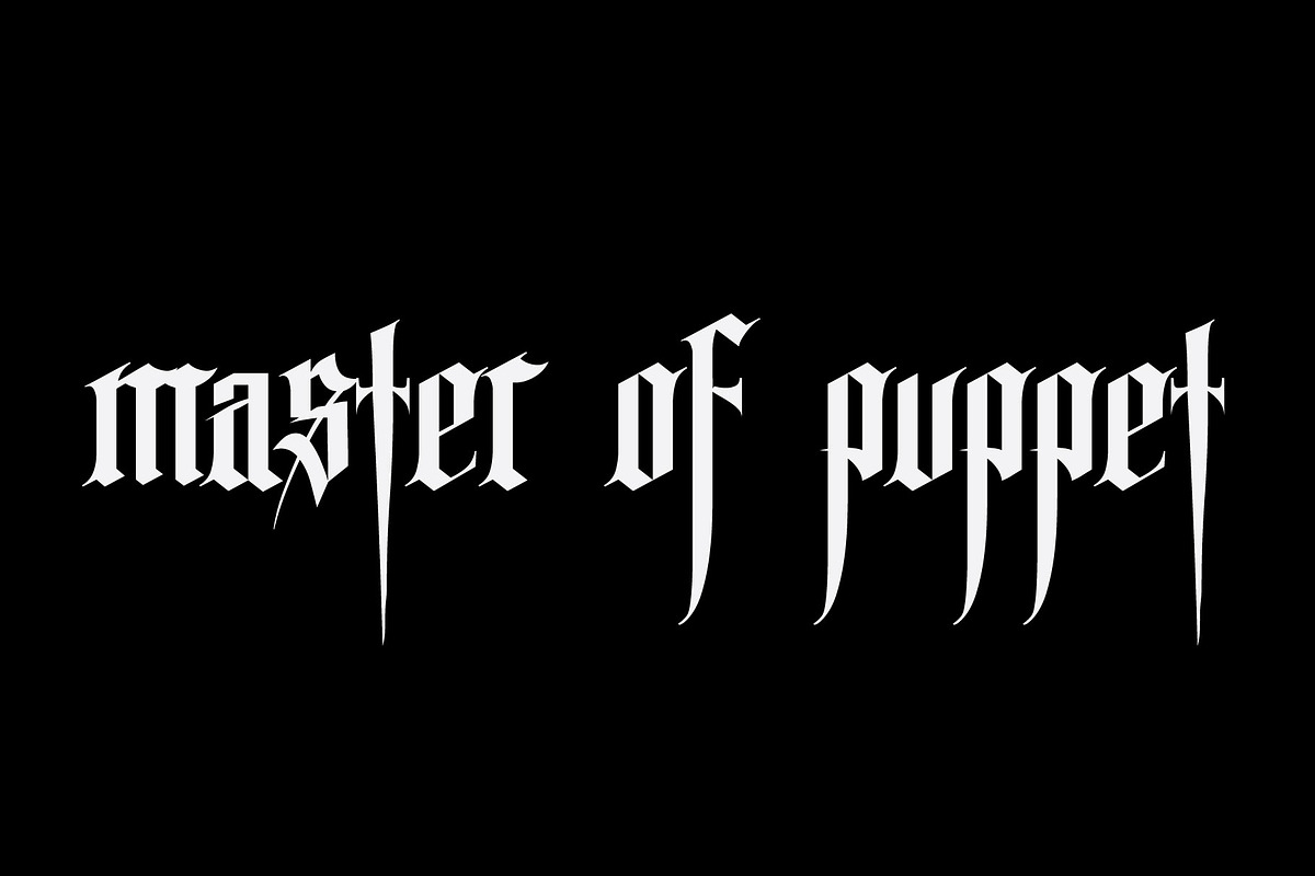 Tisk - a Blackletter Font, a Blackletter Font by Gittype (Photo 4 of 8)