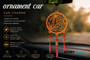 Beach Sunset Car Charms laser Cut, an Object Graphic by OTVEY DESIGN (Thumbnail 5 of 13)