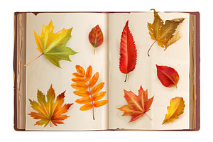Herbarium. Realistic book with, an Object Illustration by Stock-Smart-Start