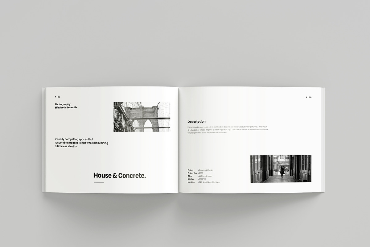 Architecture Portfolio Template, a Brochure Template by Spark_Creative (Photo 17 of 25)