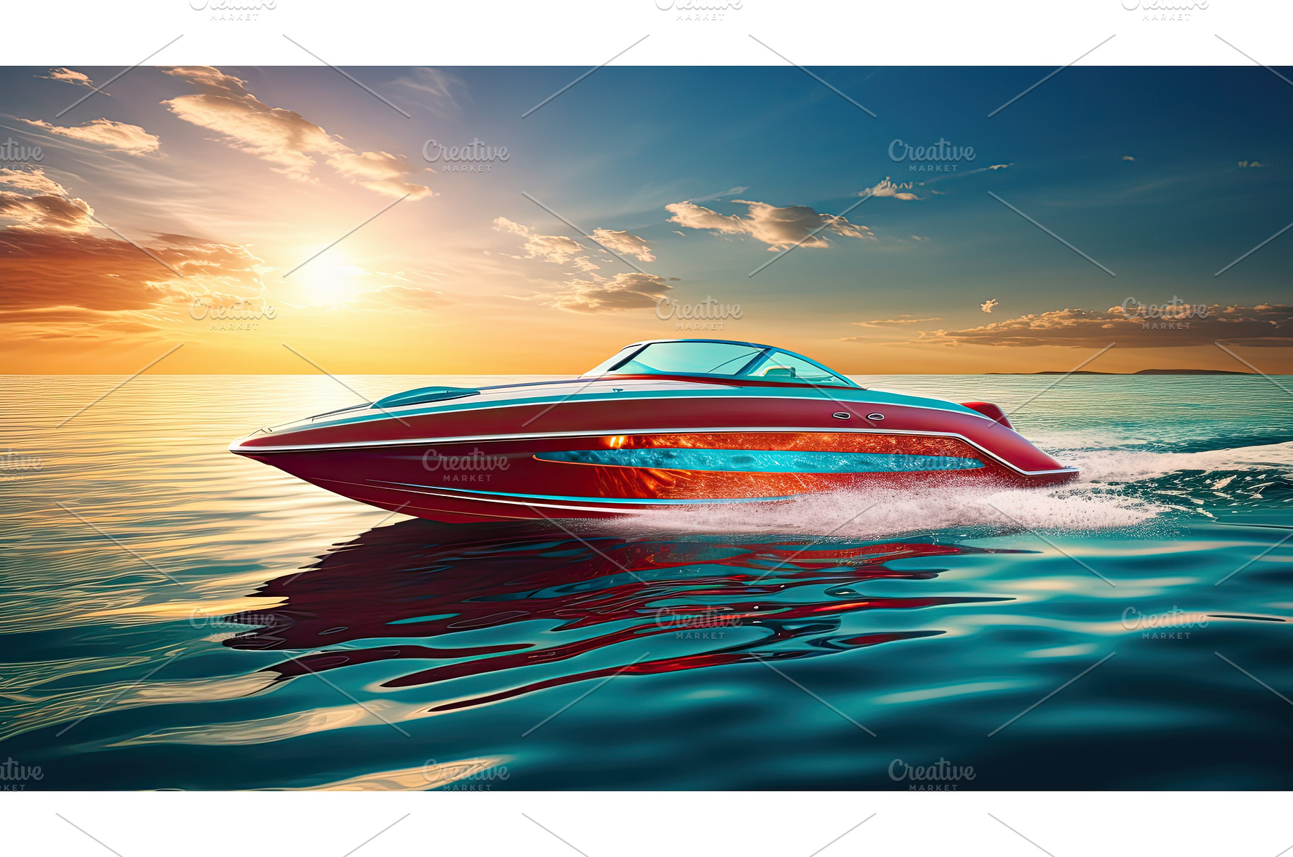 adventure speedboat on lake ai, a Sports & Recreation Photo by pikepicture